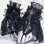 Gothic Lolita Lace Cuffs, Crown Decoration - image 3