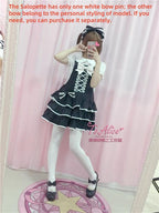 Old School Lolita Salopette Suit Tiered Dress - image 6