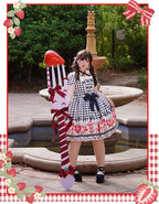 Gingham Strawberry - Plus Size Country Lolita OP Dress - image 7