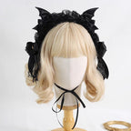Halloween Gothic Lolita Hairband, Detachable Devil Wings - image 3