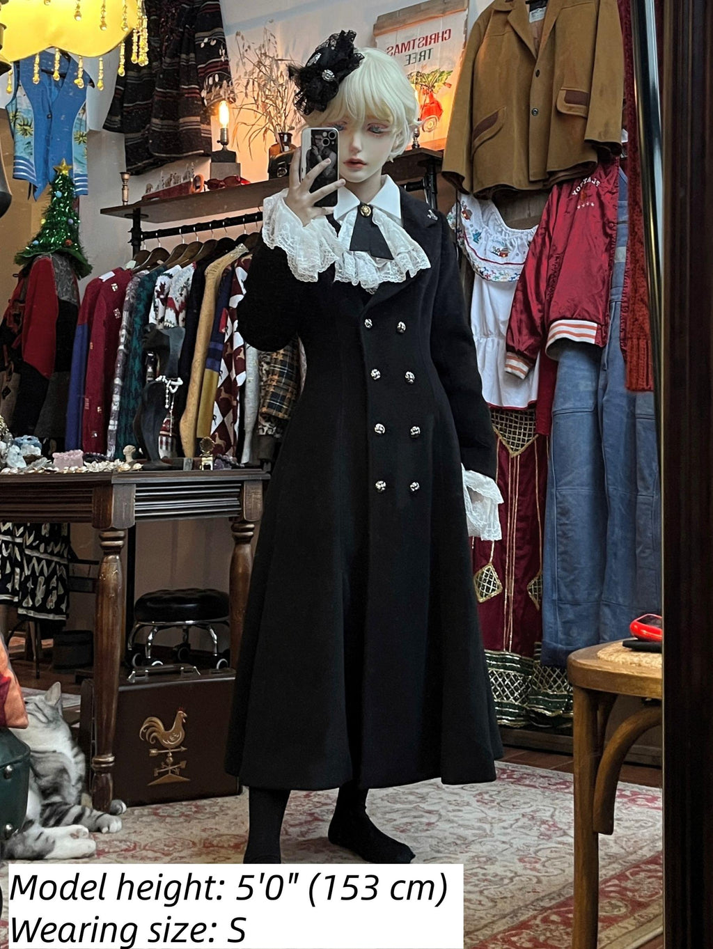 Downfall Dawn - Gothic Double-Breasted Lolita Coat - image 9
