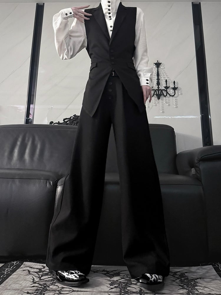 Aont Black Slim-Fit Single-Breasted Ouji Waistcoat - image 10