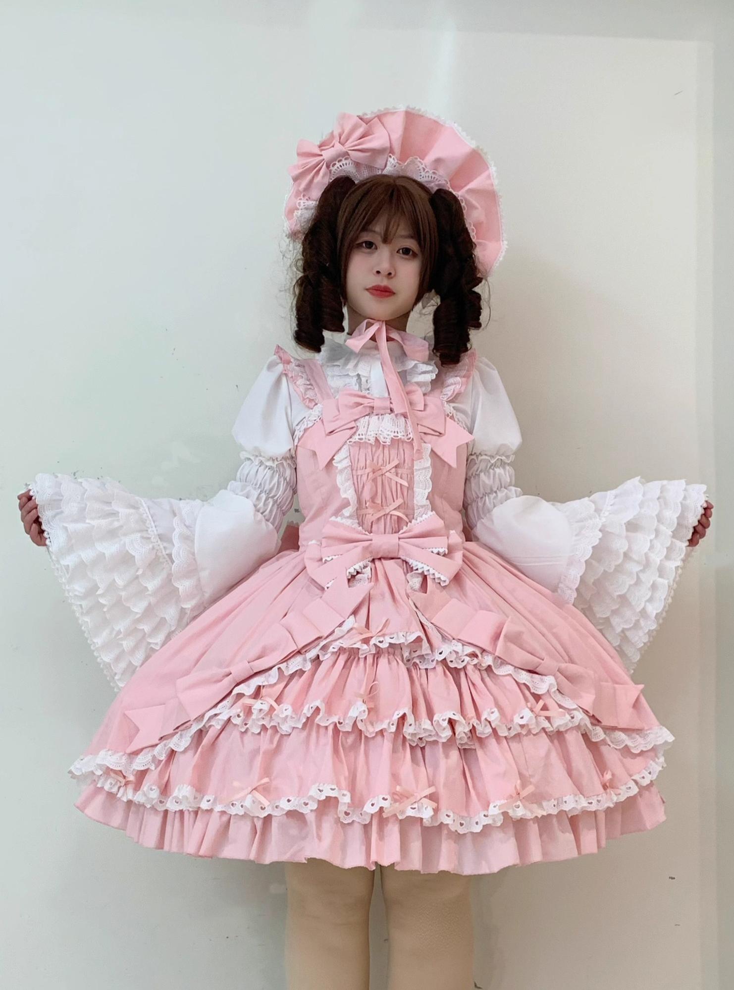 Gryza Plus Size Princess Lolita JSK with Cotton Tiered Ruffles - image 1