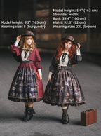 German Bookshelf - Classic Lolita OP Dress & Detachble Cape - image 10