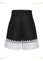 Immortal Fatima's Secret - Ouji Lolita Shorts, Black & Vintage Prince Style - image 2