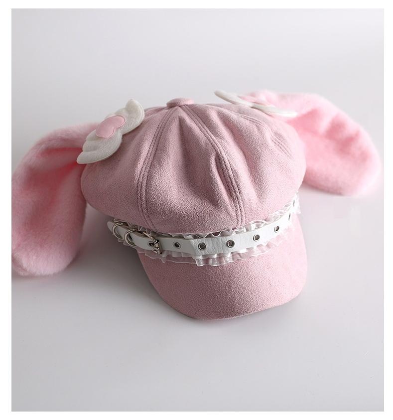 Kawaii Lolita Hat Daily Baseball Cap with Detachable Ears - image 5