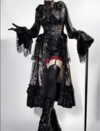 Heretic Nun - Halloween Gothic Lolita JSK Dress & Blouse Set - image 14