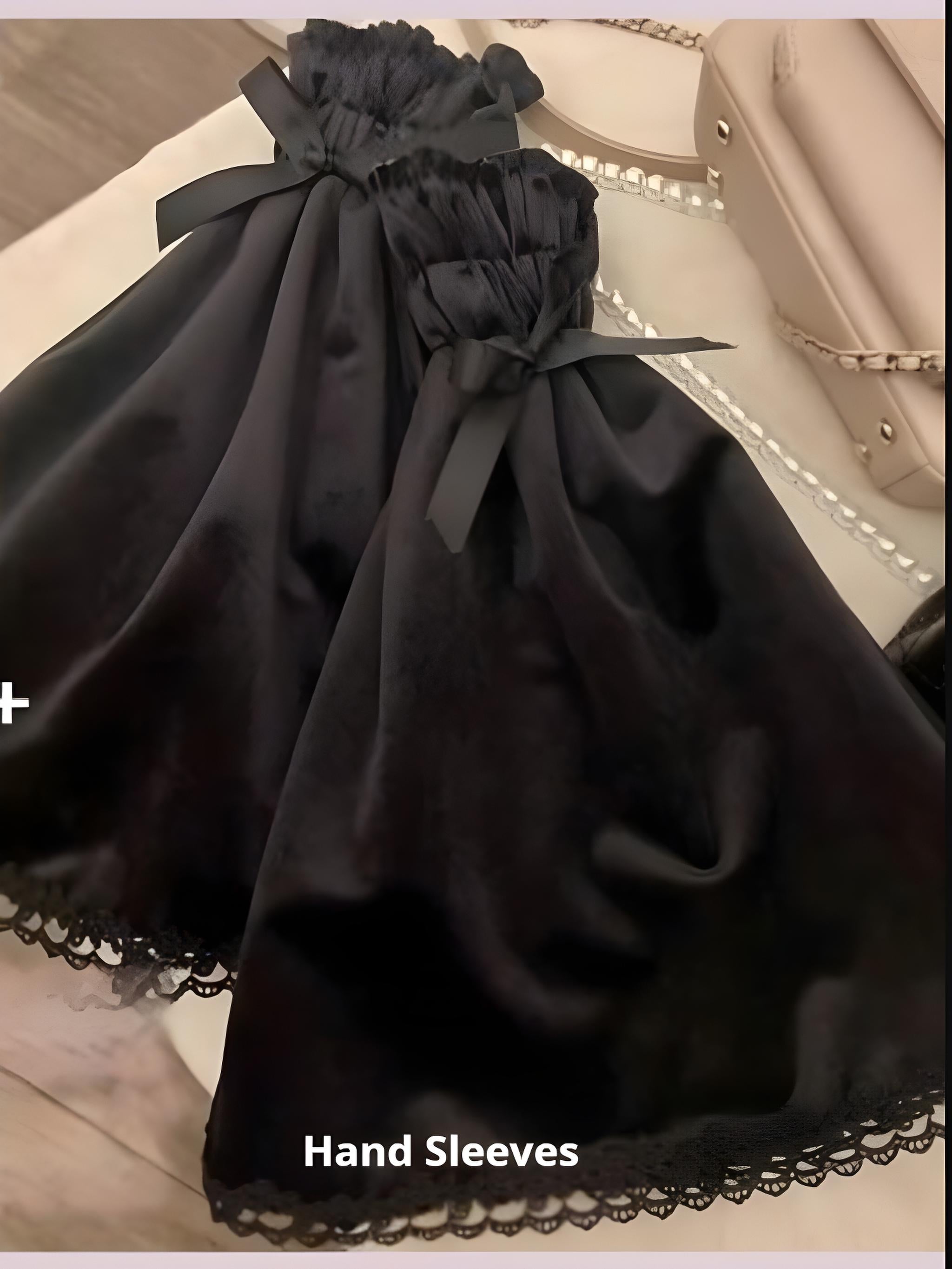 Rose Cage - Gothic Lolita Black Suspender Dress - image 18
