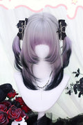 Gradient Air-Bangs Bob Sweet Lolita Wig in Purple - image 1