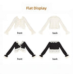 Bloom Period - Elegant Lolita Bolero, Layered Lace Ruffles - image 9