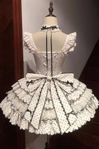Beige Polka-Dot Sweet Princess Lolita JSK Dress - image 11