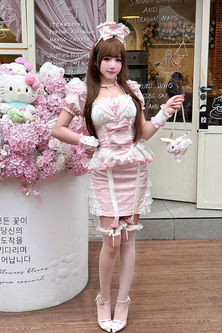 Little Nurse - Sweet Lolita Skirt Set - image 2