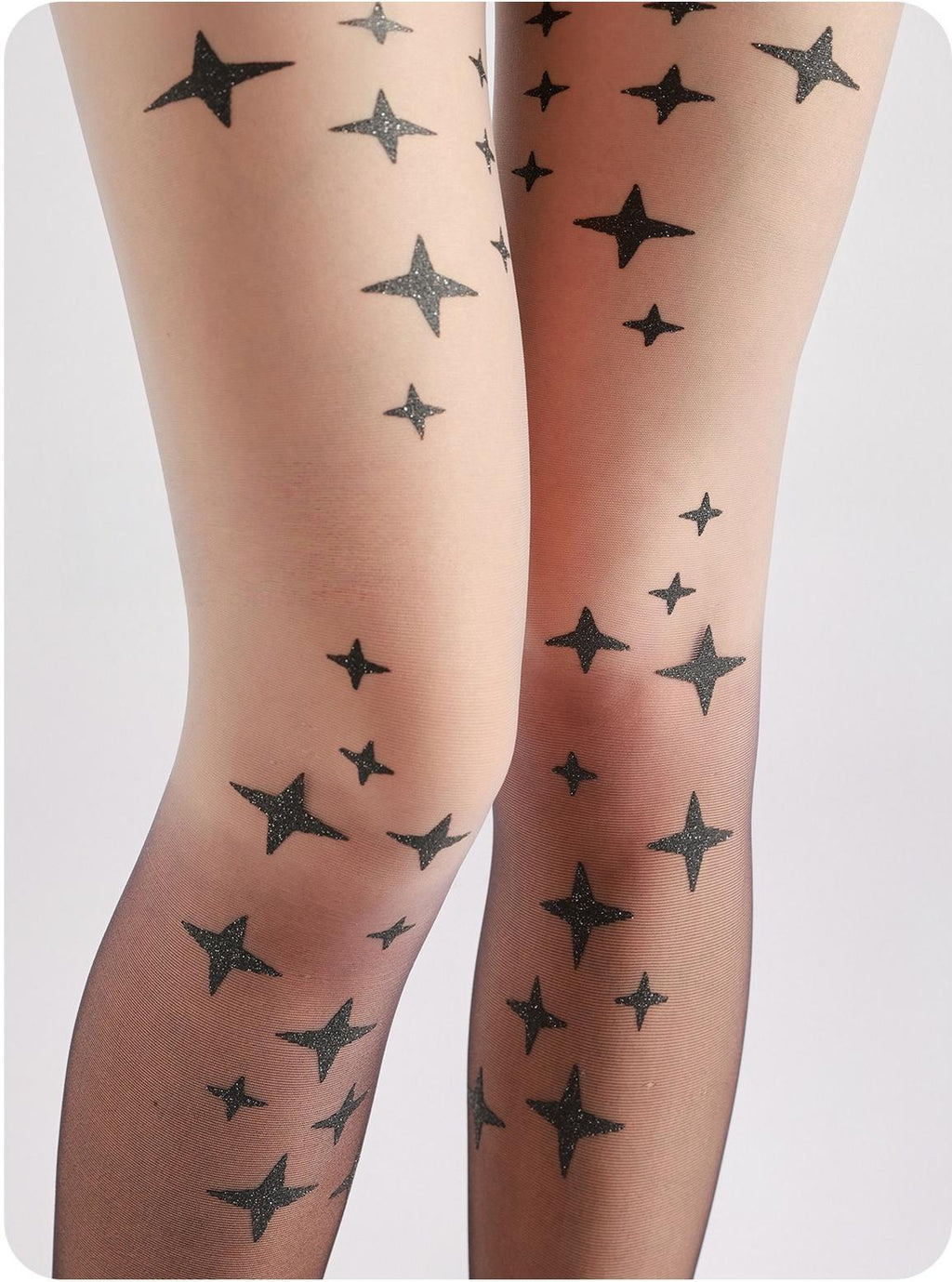 Gothic Lolita Black Gradient Printed Pantyhose - image 9