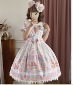 Barbie Bear - Sweet Lolita Bear Print JSK and OP and Accessories - image 29