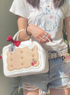 Kawaii Lolita Bag Cherry Biscuit Shoulder Crossbody Handbag - image 18