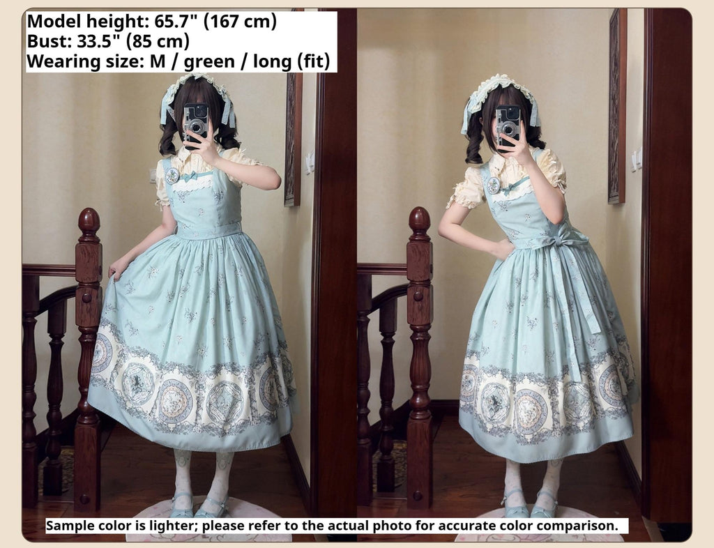 Small Porcelain Plate - Classic Lolita JSK Printed Dress and Accessories - image 8