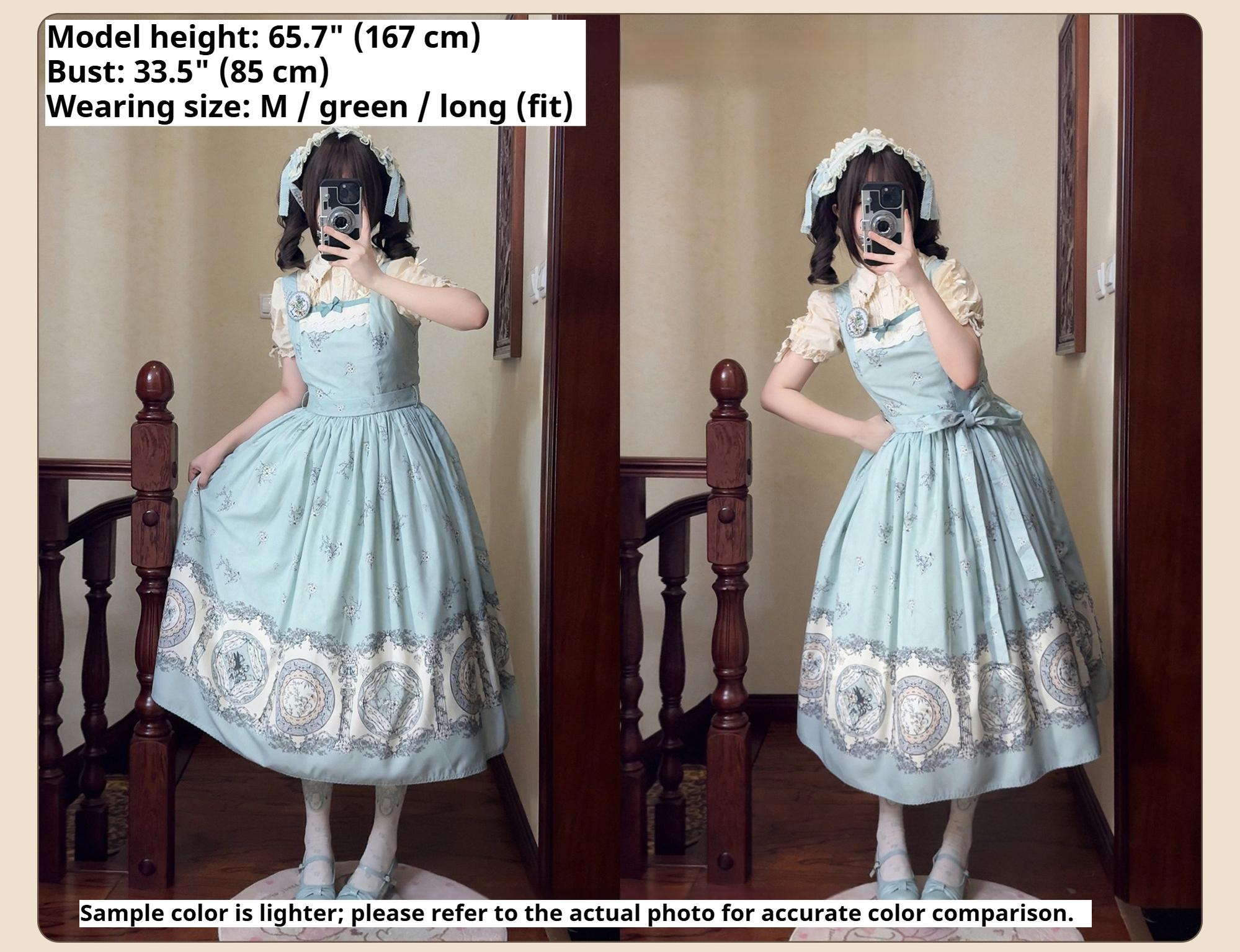Small Porcelain Plate - Classic Lolita JSK Printed Dress and Accessories - image 8