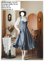 Classic Lolita A-Line Skirt, Button-Front Vest and White Blouse - image 14
