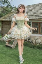 Green Fishbone Sweet Lolita JSK Dress Two Versions - image 21