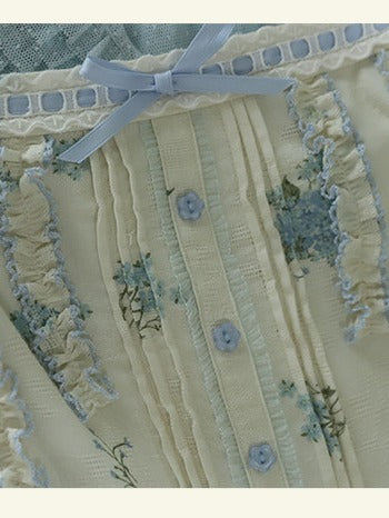 Blue Forget-Me-Not Floral Sweet Lolita JSK - image 8
