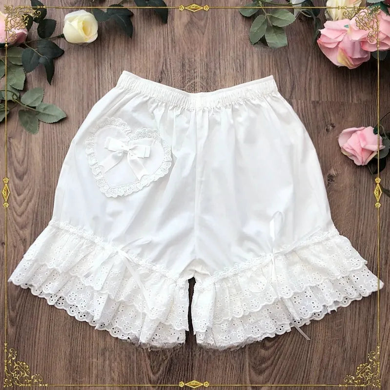 Cotton Lolita Bloomers Lace Home Shorts - image 7