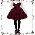 Garden Waltz 1.0 Burgundy Autumn Winter Lolita JSK - image 7