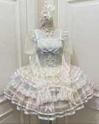 Butterfly Ballet - Sweet Lolita JSK Dress, Layered Tulle Hem - image 21