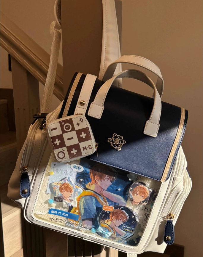 Kawaii Lolita Large-Capacity Ita Backpack with Mini Pocket and Grid Board - image 31