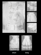 Ghost Orchid - Gothic Lolita OP Dress, Embroidered Cross - image 11