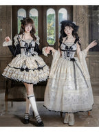 Pearl Lace Short JSK Set with Cardigan and Bow Clip - Mademoiselle Pearl - image 5