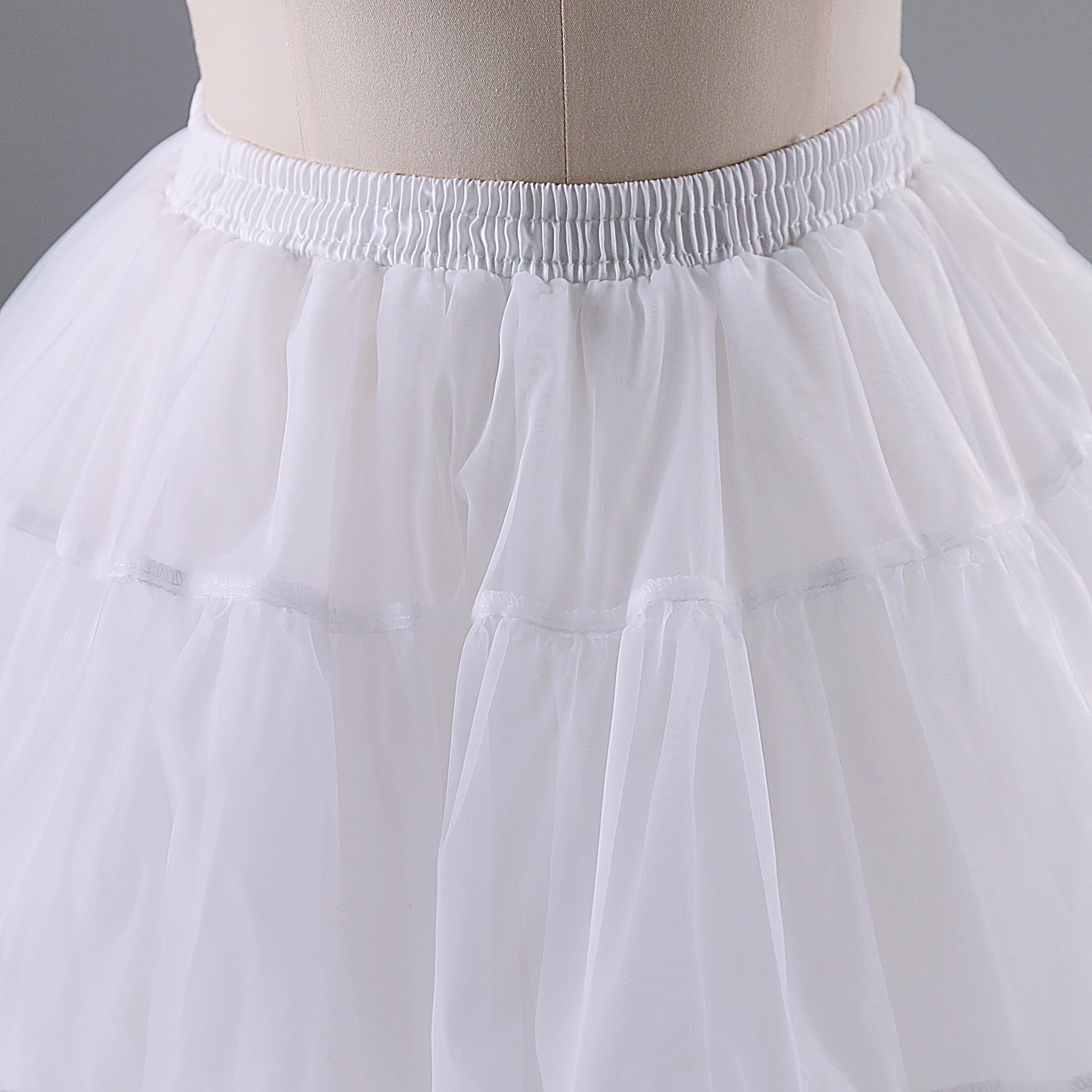 Noloria - Medium-High Volume Lolita White Puffy Petticoat, 17.7" (45 CM) - image 15