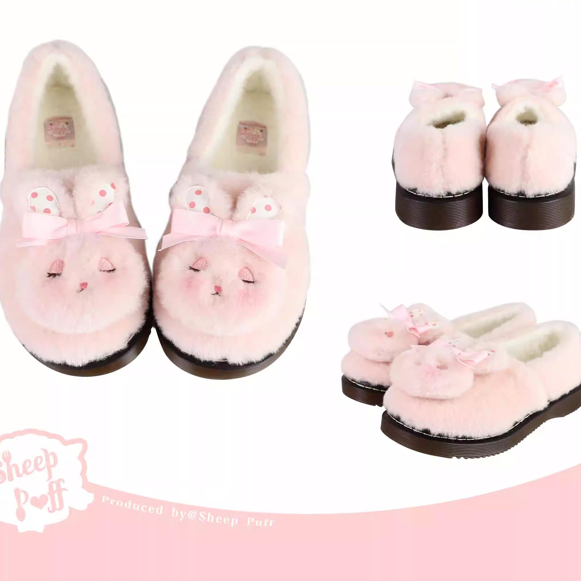 Rabbit Fur - Sweet Lolita Shoes Plush Rabbit Winter Lolita Shoes - image 11
