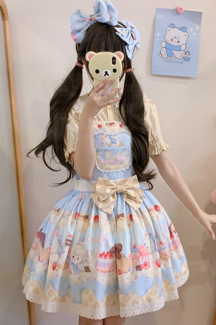 Cream Party Sweet Lolita JSK Dress in Three Colors - image 1