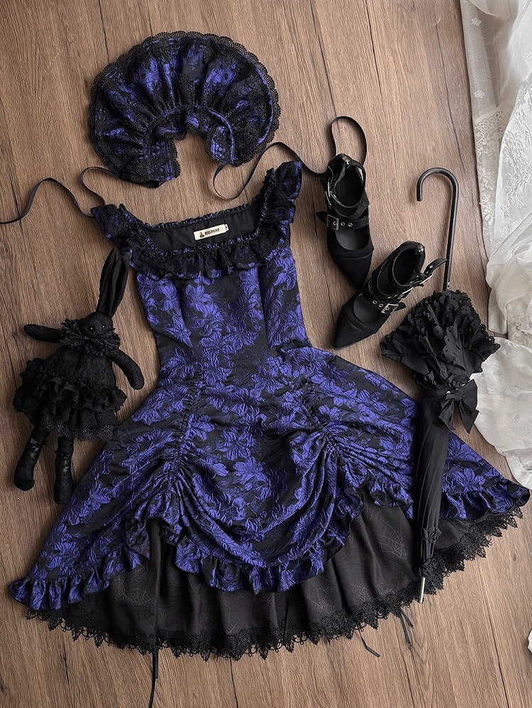 Purple Lace Trim JSK Gothic Lily - Miss Point - image 6