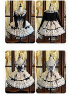 Pearl Lace Short JSK Set with Cardigan and Bow Clip - Mademoiselle Pearl - image 2