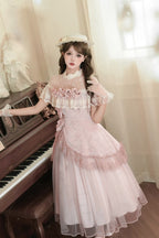 Rose Poems Sweet Elegant Lolita Dress, Skirt and Necklace Set - image 13