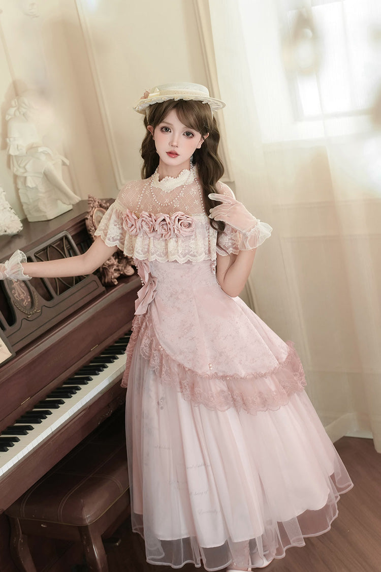 Rose Poems Sweet Elegant Lolita Dress, Skirt and Necklace Set - image 13