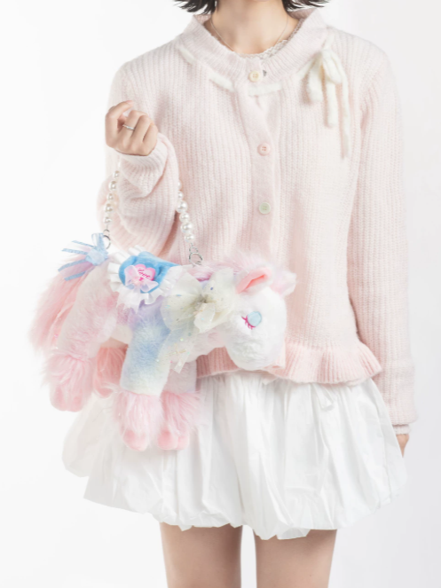 Marshmallow Pony Nini - Plush Crossbody Bag Gift Box Set - image 8