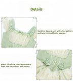 Lily of the Valley Whisper - Embroidered Classic Lolita Corset JSK Dress - image 4