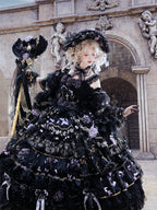 Black and Purple Floor-Length Hanayome Hime Lolita Dress - image 5