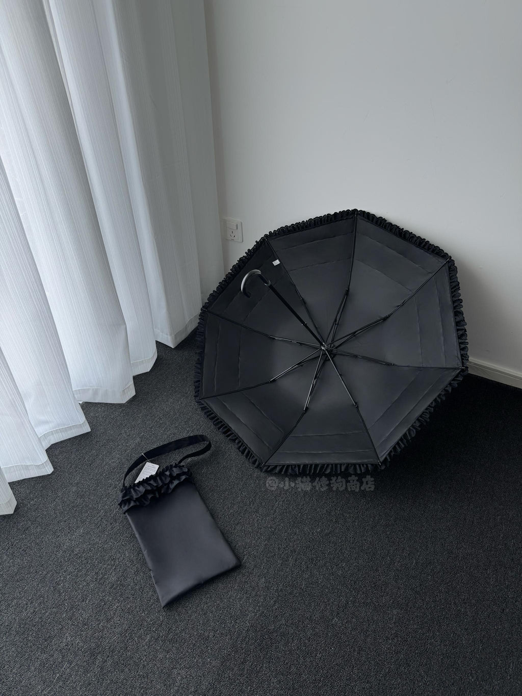 Raven and Lace Classic Lolita Foldable Ruffle Parasol - image 20