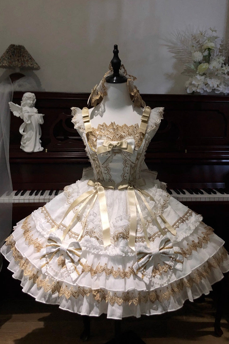 Gilded Memories Sweet Lolita JSK Dress in 3 Colors - image 3