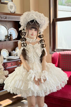 White Pearl Ballet Sweet Lolita JSK Dress - image 7