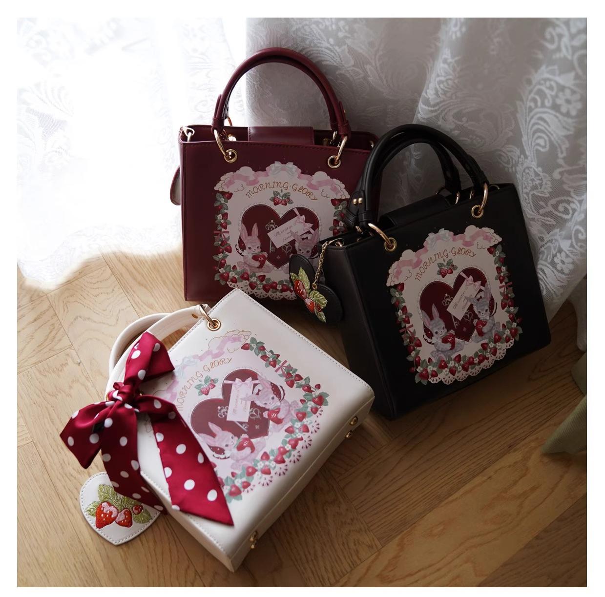 Retro Lolita Handbag PU Square Wedding Bag - image 21