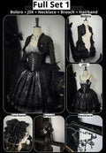 Bone-Eroded Butterfly - Gothic Lolita JSK & SK Set - image 6