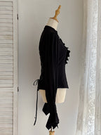 Bowknot Jabot Shirt for Gothic Lolita - Miss Point - image 3