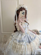 Ribbons of Love Sweet Lolita Tiered JSK Dress - image 18