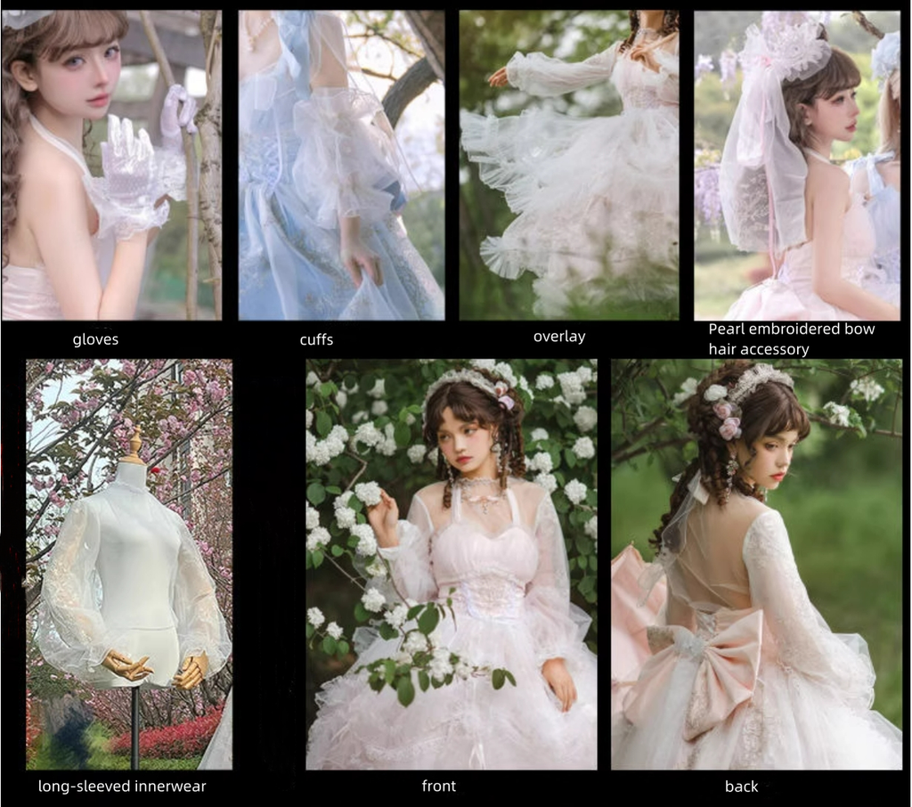 Endless Summer - Bridal Wedding Lolita JSK Open-Back Dress - image 26