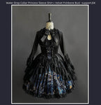 Night Traveler - Classic Gothic Lolita Dress with Stained Glass Window Print - image 11