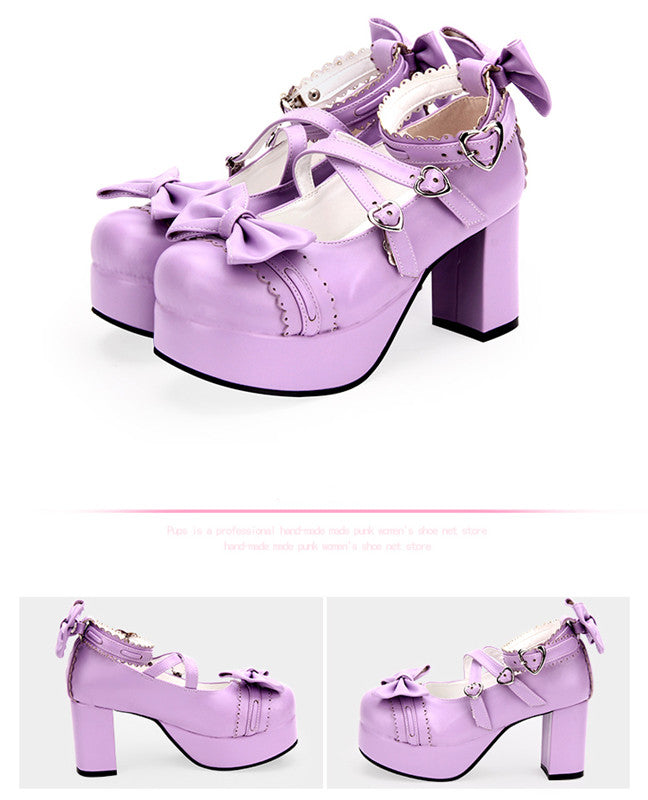 Sweet Lolita Heels Shoes Princess Tea Party Low Cut Shoes - image 18